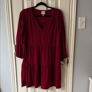 Knox Rose Deep Red Dress